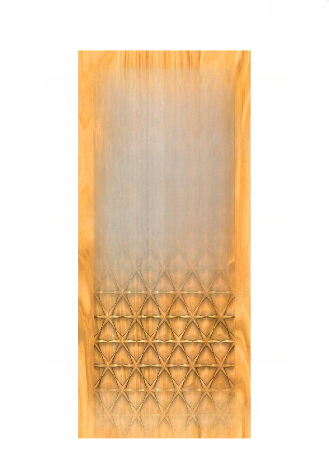 GSK HT - PAGE-03 Geometric Lattice Pattern Modern Door 3D Relief Model